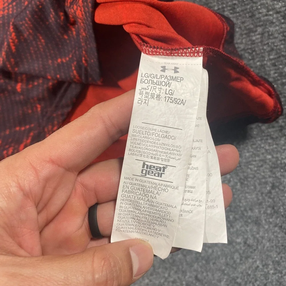 Boston Red Sox Fire Camo MLB Baseball Short Sleeve Shirt Mens L Under Armour - Picture 4 of 8